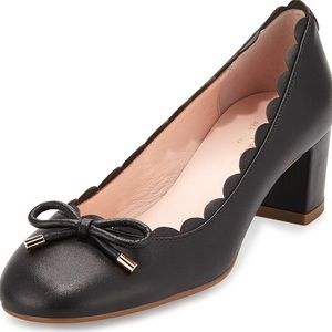 Kate Spade Yasmin scalloped leather pump